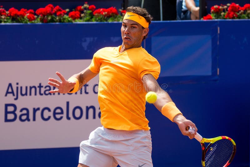 Rafa Nadal Plays At The Atp Barcelona Editorial Stock Image Image Of Player Barcelona