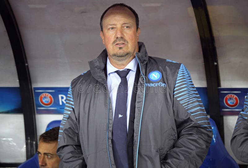 Rafael BenÃ­tez, head coach of SSC Napoli