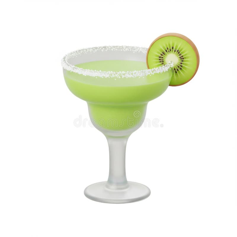 Rafraîchir Kiwi Margarita Cocktail illustration stock