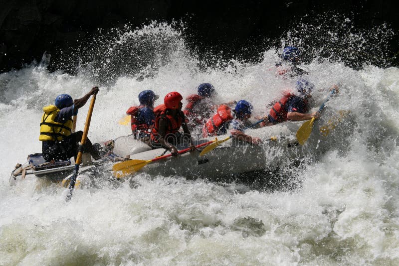 Rafting on a river stock photography Rafting on a river stock photography