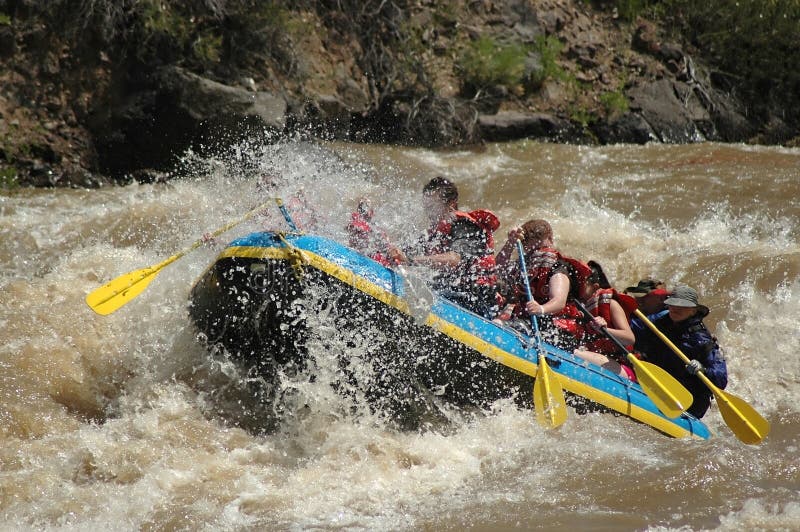 White Water Rafting on the Rio Grande near Pilar, NM. White Water Rafting on the Rio Grande near Pilar, NM