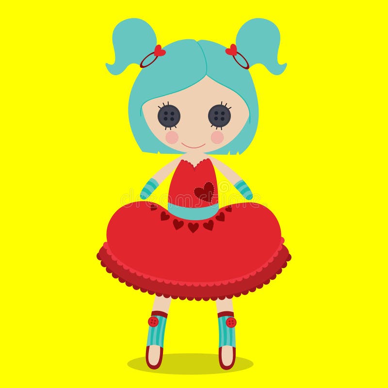 Rag doll red dress 03 stock vector. Illustration of dress - 197987794 Rag doll red dress 03 stock vector. Illustration of dress - 197987794