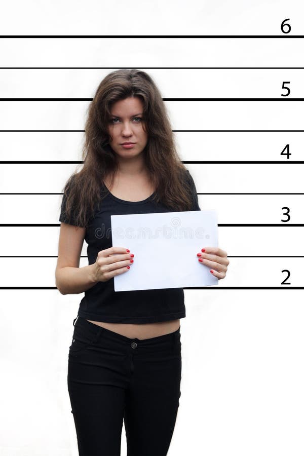 Ragazza arrestata fotografie stock Ragazza arrestata fotografie stock