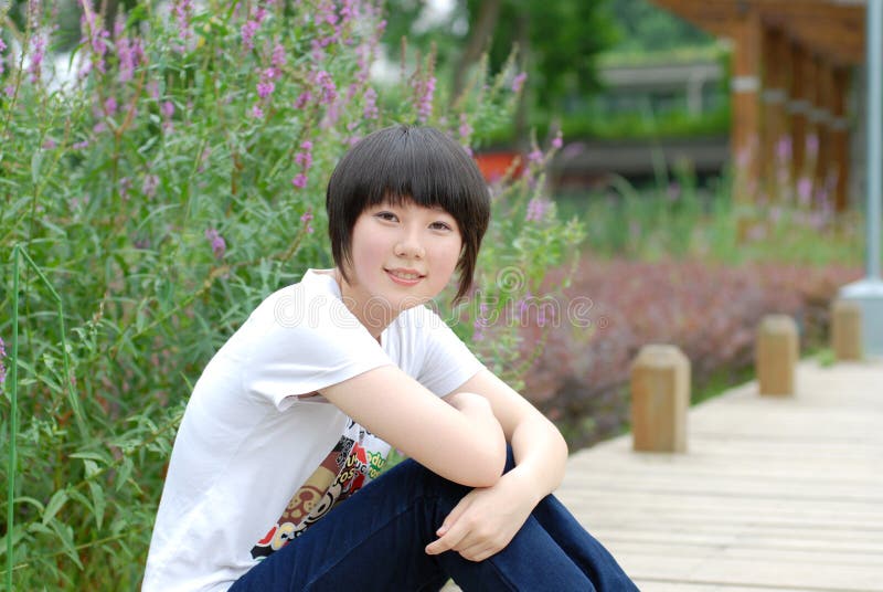 Ragazza cinese immagine stock Ragazza cinese immagine stock