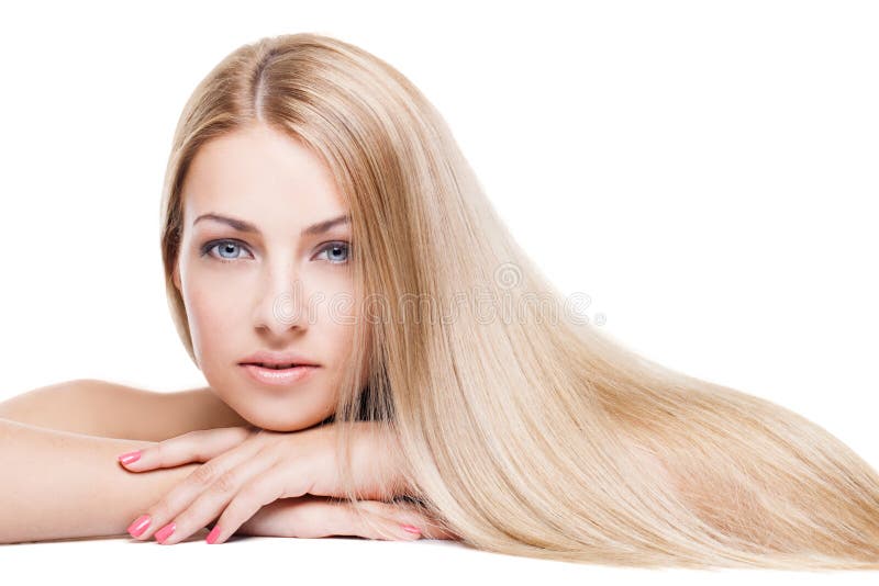 Ragazza con capelli lunghi fotografia stock Ragazza con capelli lunghi fotografia stock