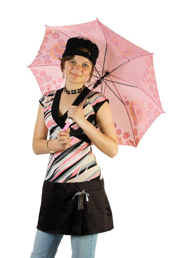 Ragazza con l'ombrello