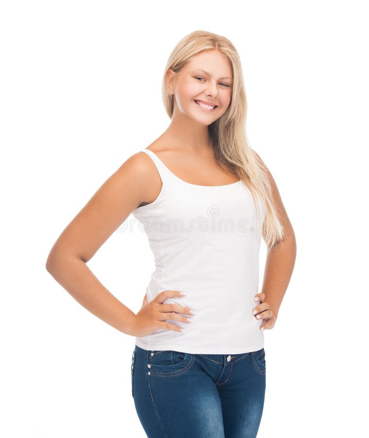 maglietta bianca ragazza