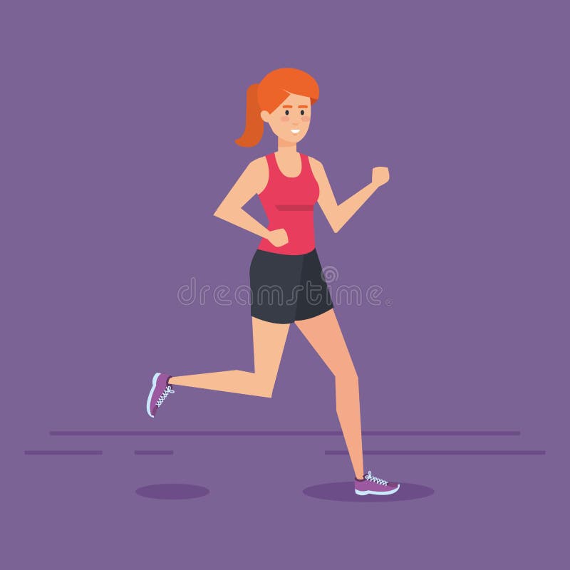 Ragazza di forma fisica con progettazione degli abiti sportivi royalty illustrazione gratis Ragazza di forma fisica con progettazione degli abiti sportivi royalty illustrazione gratis
