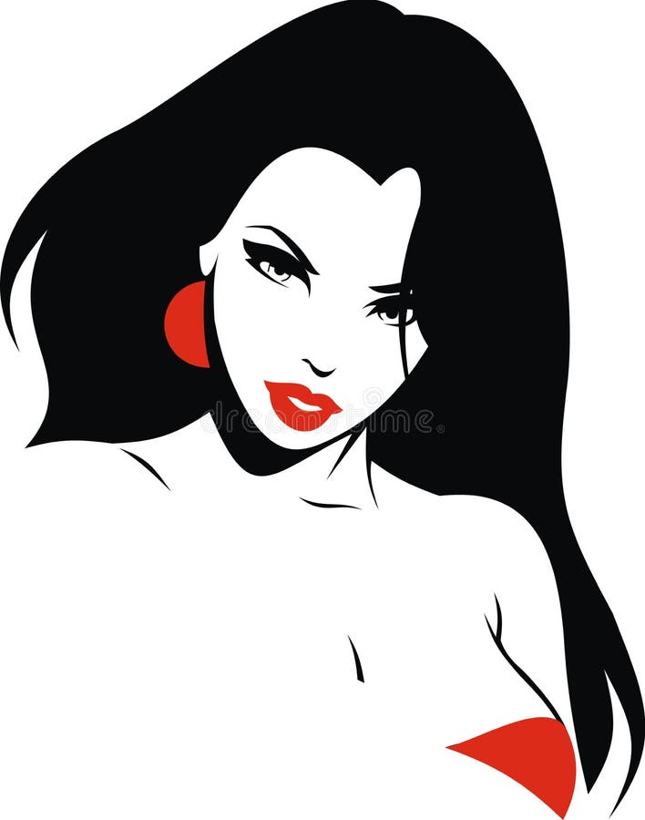 Ragazza molto piacevole dai miei sogni illustrazione di stock Ragazza molto piacevole dai miei sogni illustrazione di stock