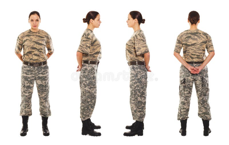 Ragazza nell'uniforme militare