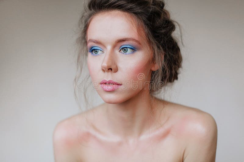 Ragazza russa, ritratto fotografia stock