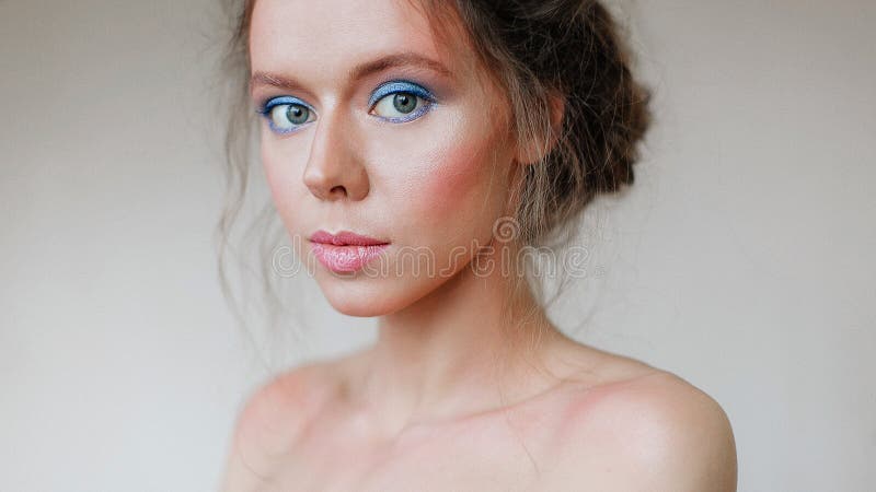 Ragazza russa, ritratto fotografie stock