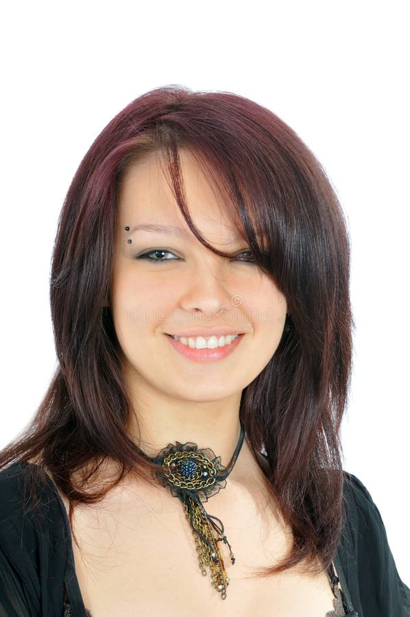 Ragazza sorridente abbastanza giovane immagini stock Ragazza sorridente abbastanza giovane immagini stock