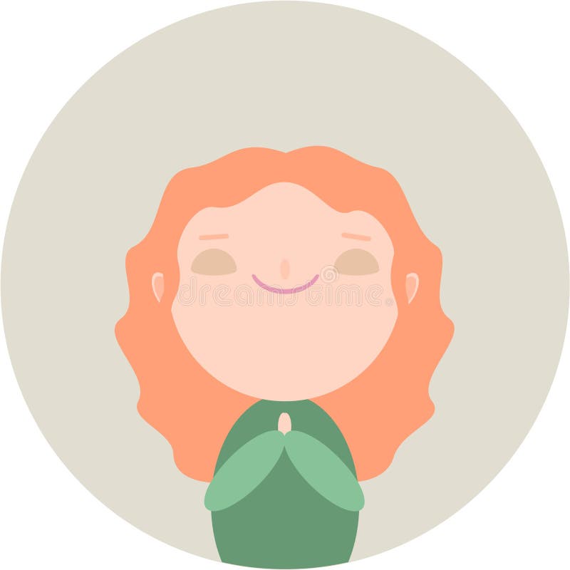 Ragazza sveglia della testarossa illustrazione di stock Ragazza sveglia della testarossa illustrazione di stock