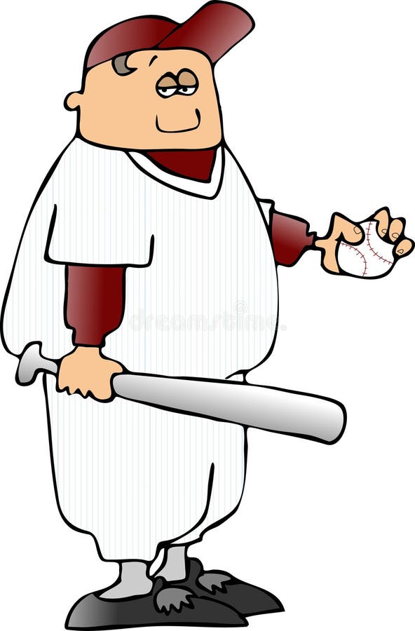 Ragazzo con un blocco e un baseball royalty illustrazione gratis Ragazzo con un blocco e un baseball royalty illustrazione gratis