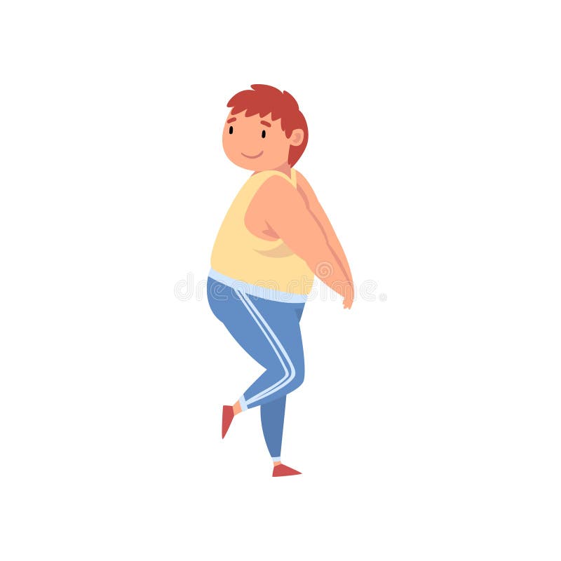 Ragazzo Grasso, personaggio carine sovrappeso di bambini in illustrazione vettoriale uniforme sportiva illustrazione vettoriale Ragazzo Grasso, personaggio carine sovrappeso di bambini in illustrazione vettoriale uniforme sportiva illustrazione vettoriale