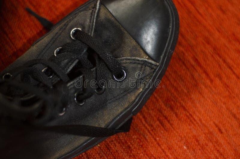 Ragged Black Stylish Shoes, Vintage Black Stylish Shoes Stock Photo ...
