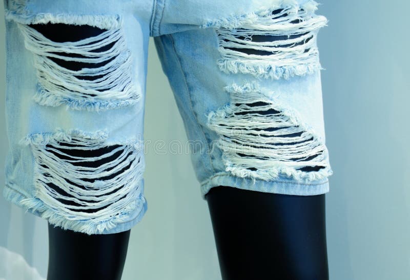 Ragged jeans stock photo. Image of modern, pants, ragged 43223282