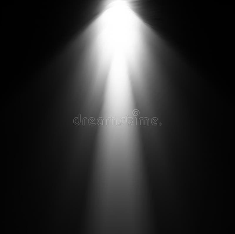 Raggio luminoso dal proiettore. Illustrazione di vettore royalty illustrazione gratis