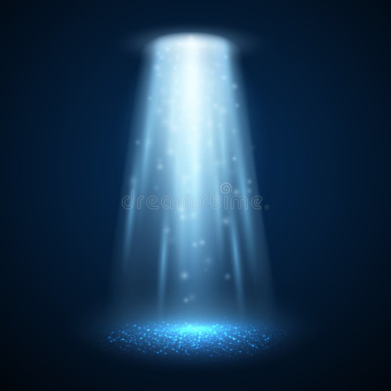 Raggio luminoso del UFO Illustrazione di vettore illustrazione vettoriale