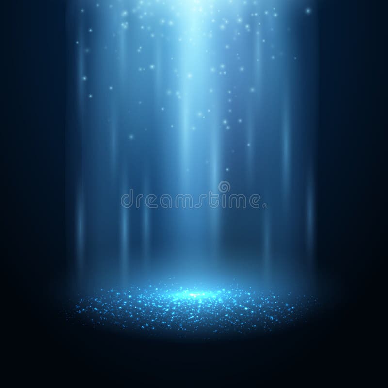 Raggio luminoso del UFO isolato Illustrazione di vettore royalty illustrazione gratis