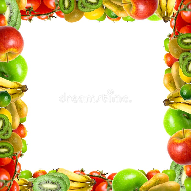 Rahmen von den Obst und Gemüse von