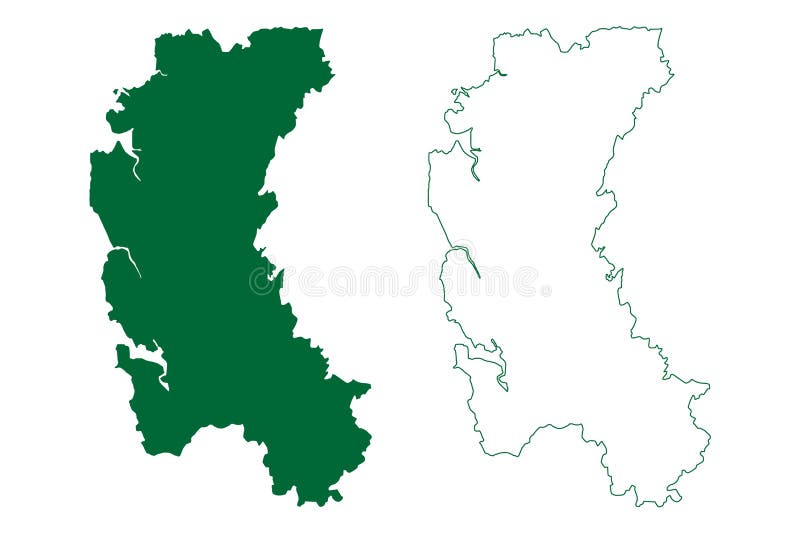 Palghar District (Maharashtra State, Konkan Division, Republic Of India) Map  Vector Illustration, Scribble Sketch Palghar Map Royalty Free SVG,  Cliparts, Vectors, and Stock Illustration. Image 176387127.