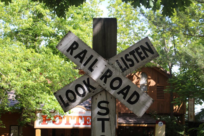 Rail Road Crossing Sign