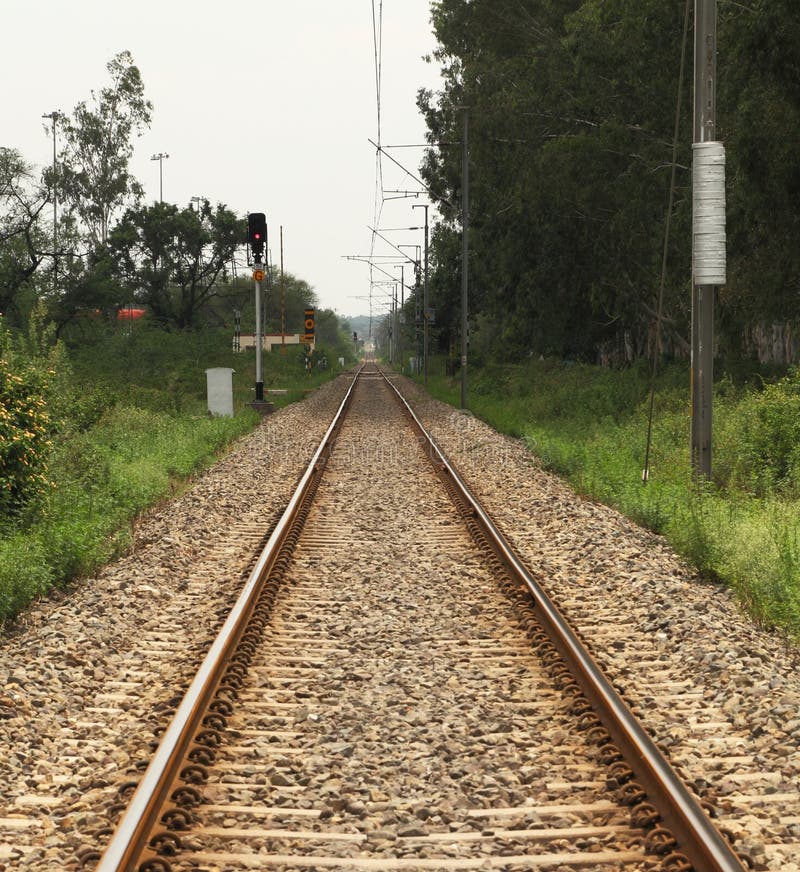 Rail track stock photo. Image of train, strip, tracks 8384056