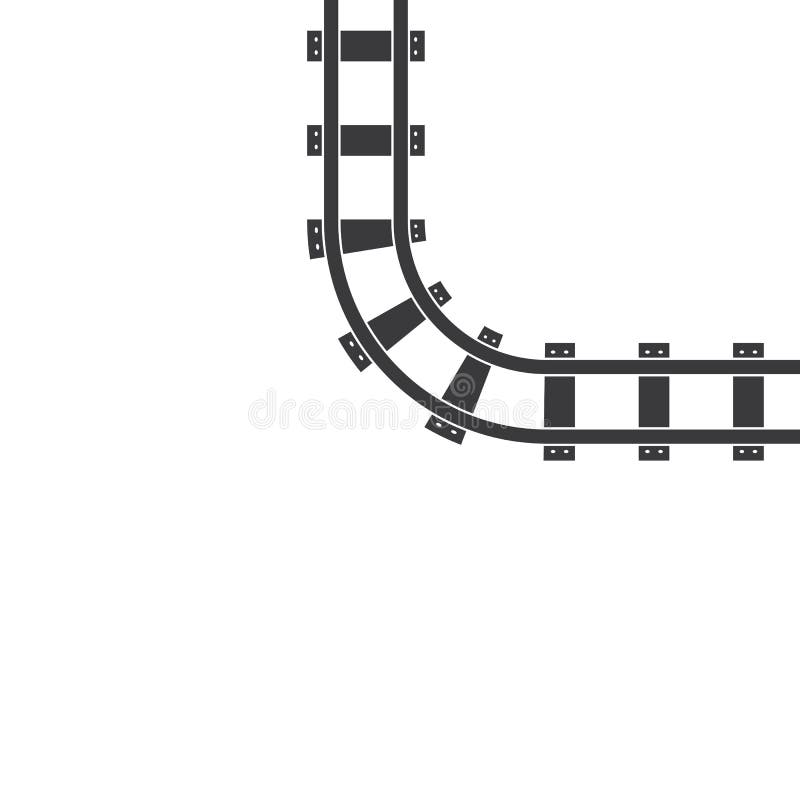 Rail Way Track Vector Illustration Design Stock Vector Illustration