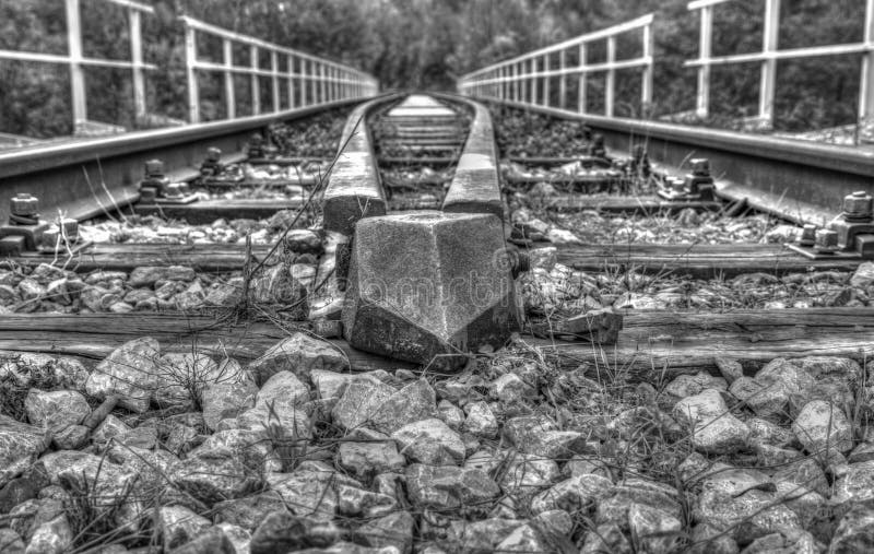 Railroad in Black and White Stock Image Image of rail, road 100206427