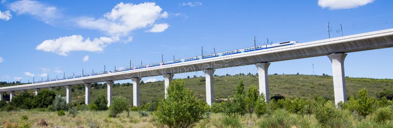 Railroad bridge for TGV in France