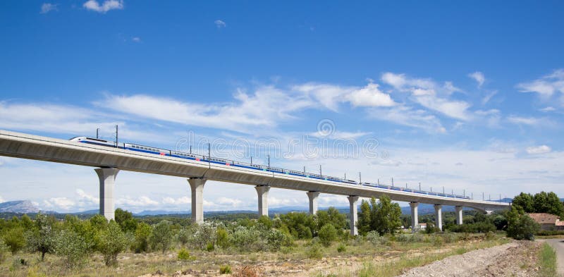 Railroad bridge for TGV in France