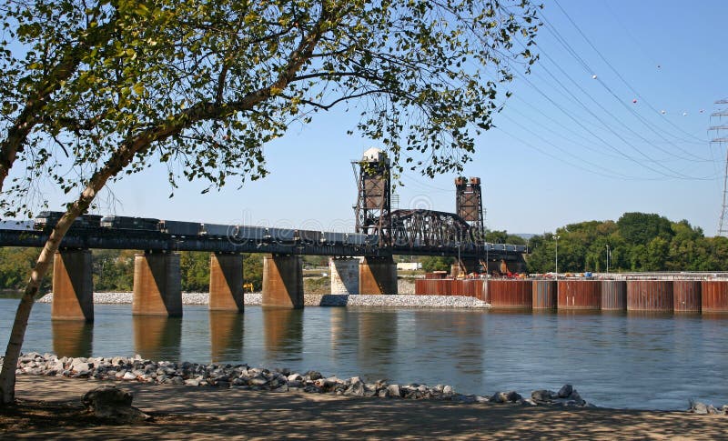 Railroad Bridge & Train