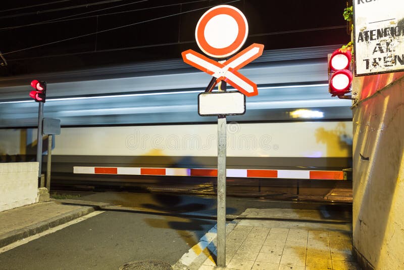 Railroad crossing royalty free stock photography Railroad crossing royalty free stock photography