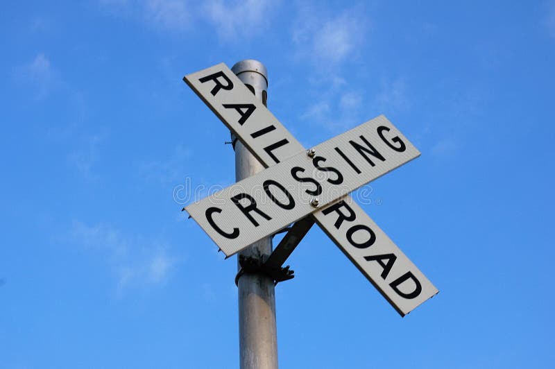 Download Railroad crossing stock photo. Image of travelling, sign - 80292148