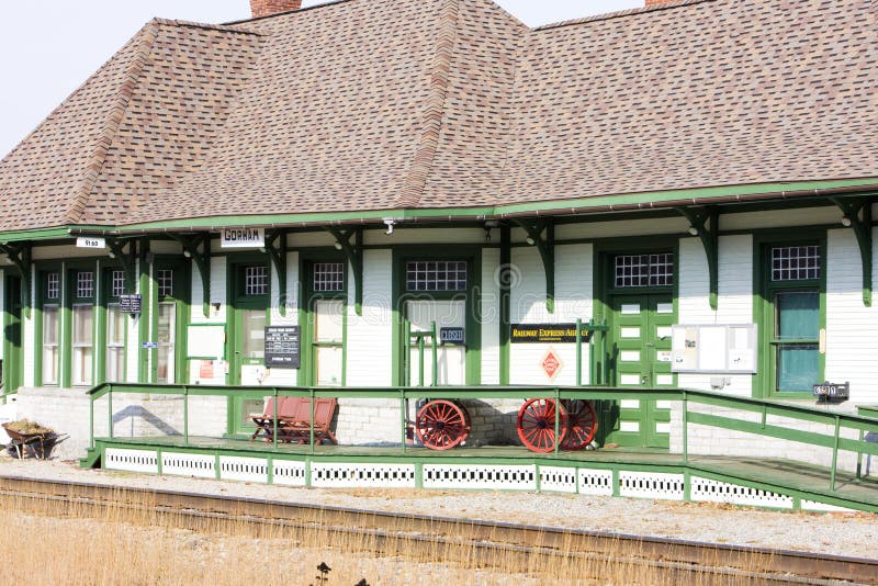 Railroad Museum, Gorham, New Hampshire, USA Editorial Stock Image