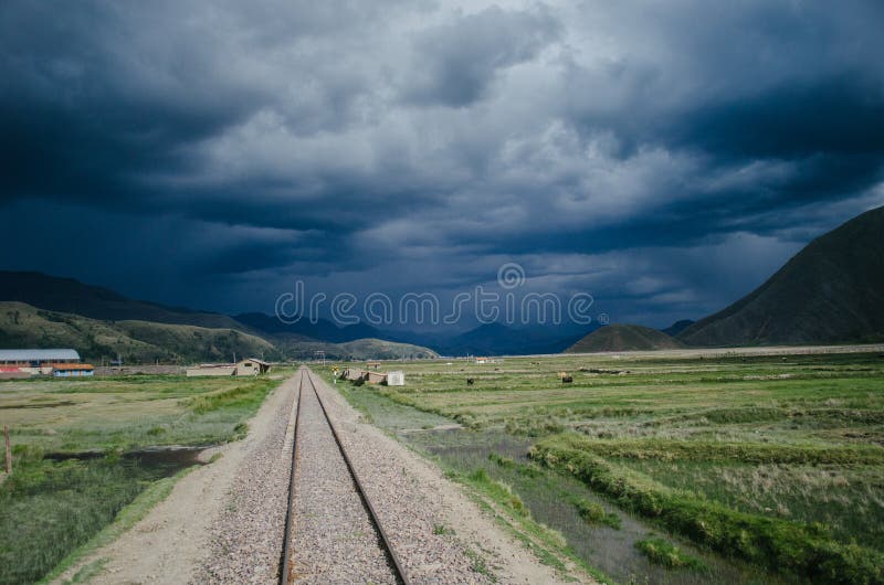 Railroad in Puno Peru