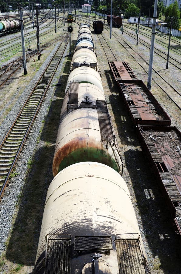 Railroad Tank Cars stock photo. Image of industrial, trains 26178730