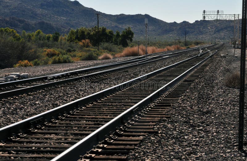 Railroad Tracks Viewed from a Caboose Stock Photo Image of adventure