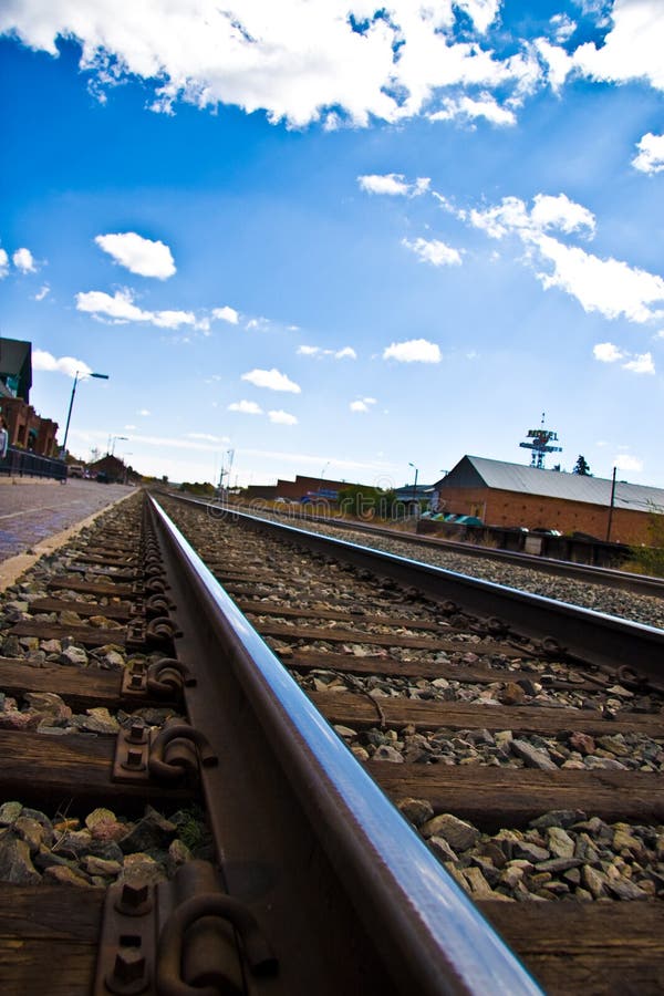 Railroad Tracks into Distance Stock Image Image of distance, bright