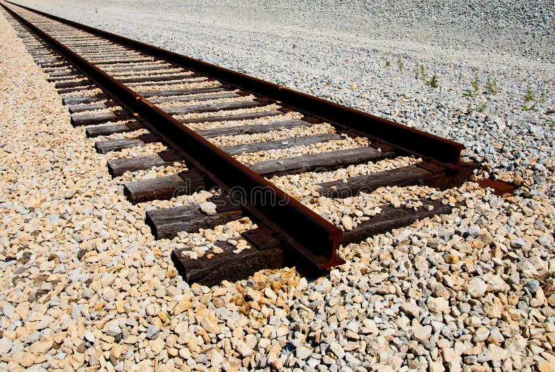 Railroad tracks end