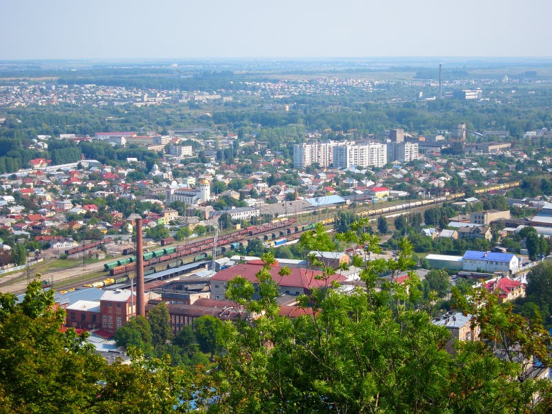 Railroad Trains, Lviv Ukraine royalty free stock photos