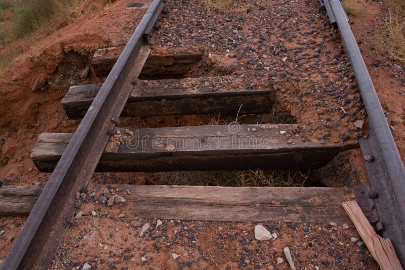 Rails. Old abandoned railway