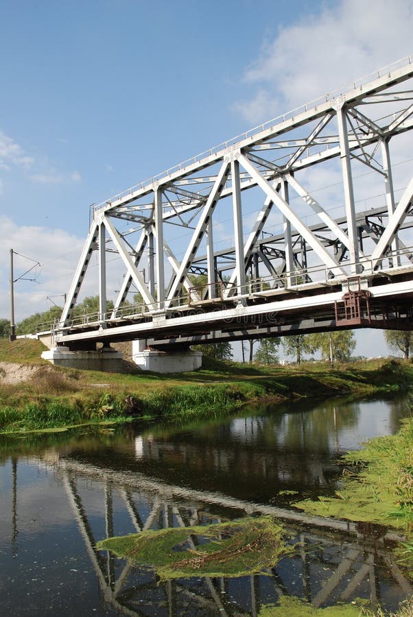 Railway bridge over small rive