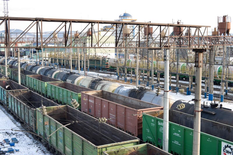 Railway Cargo Transportation Editorial Image Image of wagon