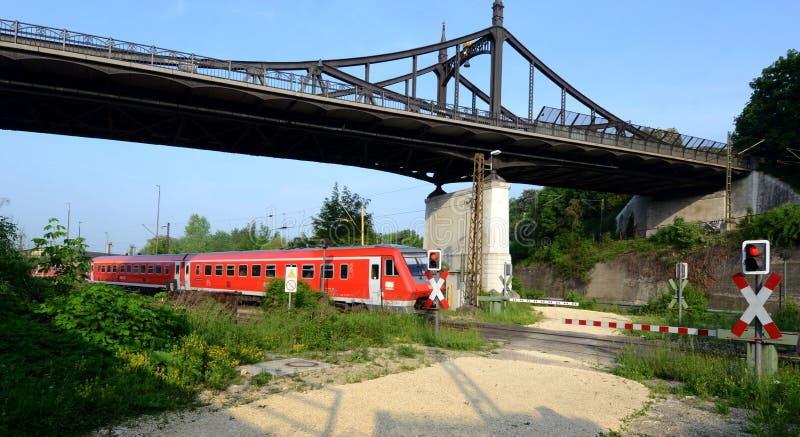 Railway and level crossing