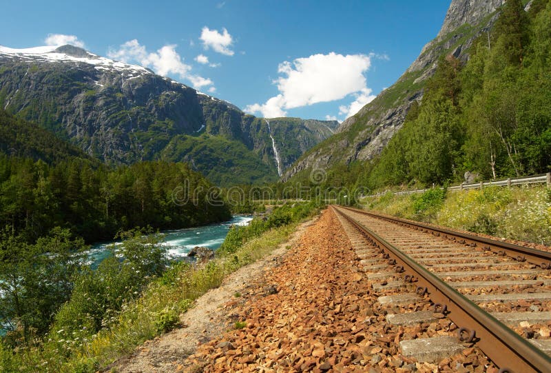 Railway in the mountains