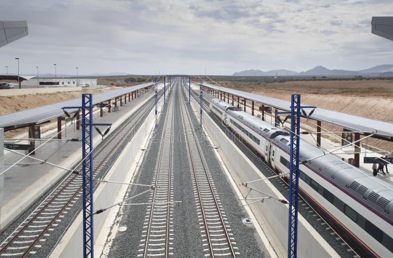 Railway station royalty free stock images