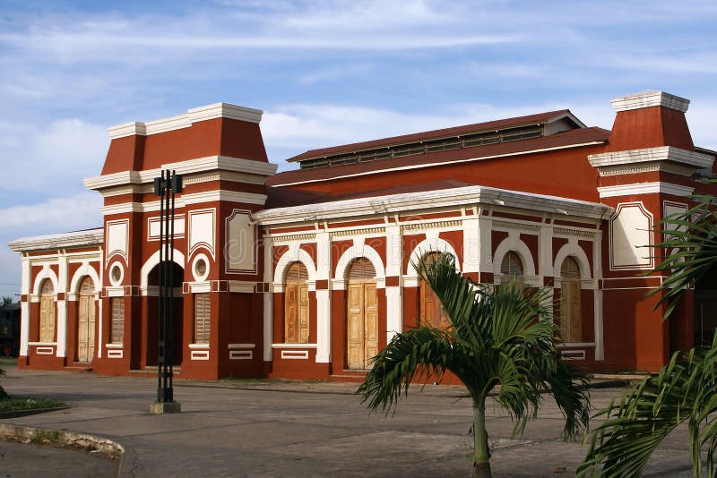 Railway station, Granada, Nicaragua royalty free stock photo